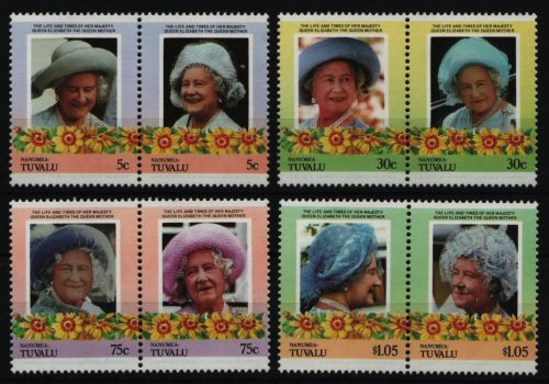 Tuvalu - Nanumea 1985 - Mi-Nr. 53-60 ** - MNH - Queen Mum