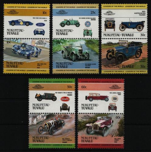 Tuvalu - Nukufetau 1984 - Mi-Nr. 1-10 ** - MNH - Autos / Cars