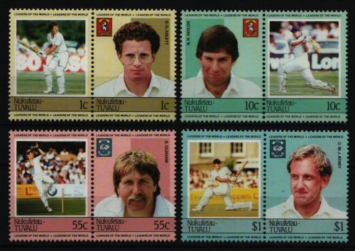 Tuvalu - Nukufetau 1985 - Mi-Nr. 23-30 ** - MNH - Kricketspieler