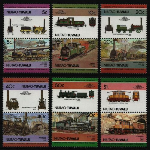 Tuvalu - Niutao 1984 - Mi-Nr. 9-20 ** - MNH - Lokomotiven / Locomotives