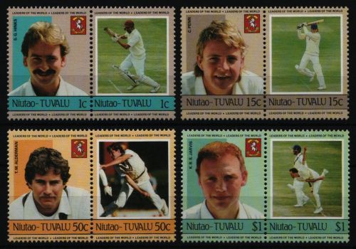 Tuvalu - Niutao 1985 - Mi-Nr. 21-28 ** - MNH - Kricketspieler