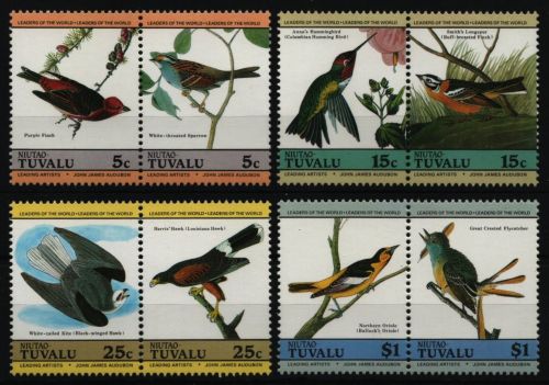 Tuvalu - Niutao 1985 - Mi-Nr. 29-36 ** - MNH - Vögel / Birds