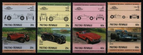 Tuvalu - Niutao 1985 - Mi-Nr. 37-44 ** - MNH - Autos / Cars