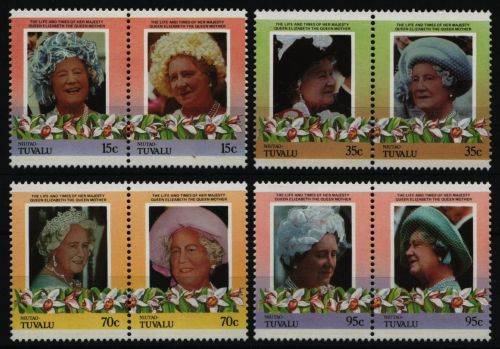 Tuvalu - Niutao 1985 - Mi-Nr. 57-64 ** - MNH - Queen Mum