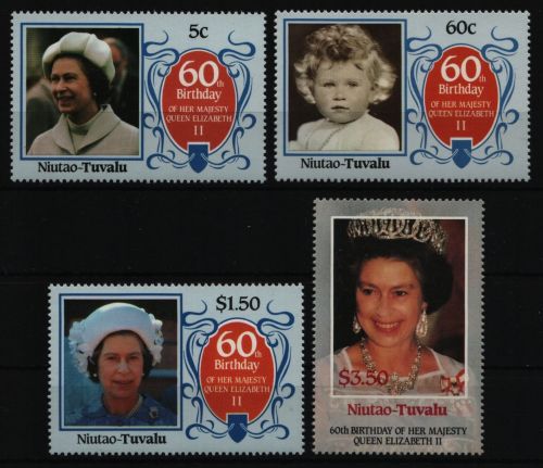 Tuvalu - Niutao 1986 - Mi-Nr. 71-74 ** - MNH - Queen Elizabeth II