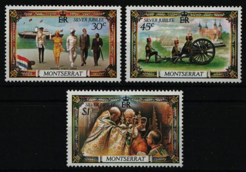Montserrat 1977 - Mi-Nr. 363-365 ** - MNH - Queen Elizabeth II