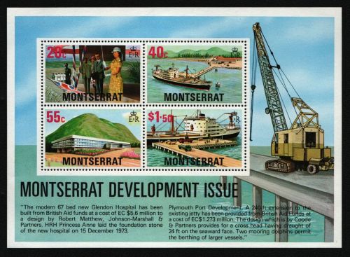 Montserrat 1977 - Mi-Nr. Block 13 ** - MNH - Nationaler Aufbau