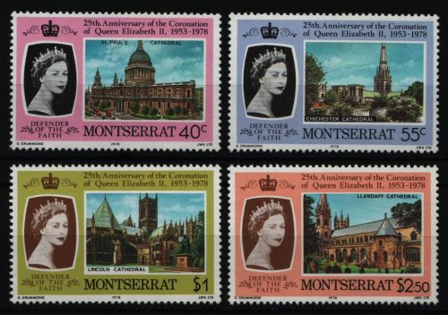 Montserrat 1978 - Mi-Nr. 385-388 A ** - MNH - Queen Elizabeth II