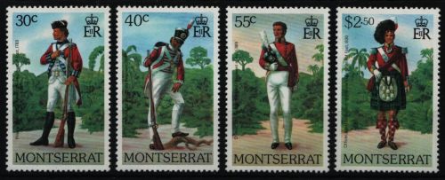 Montserrat 1979 - Mi-Nr. 401-404 ** - MNH - Uniformen / Uniforms