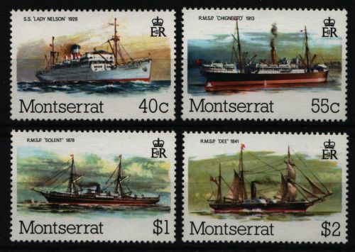 Montserrat 1980 - Mi-Nr. 437-440 ** - MNH - Schiffe / Ships