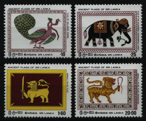 Sri Lanka 1980 - Mi-Nr. 538-541 ** - MNH - Historische Flaggen