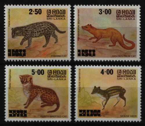 Sri Lanka 1981 - Mi-Nr. 542-545 ** - MNH - Wildtiere / Wild animals