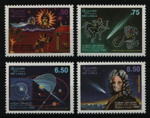 Sri Lanka 1986 - Mi-Nr. 732-735 ** - MNH - Raumfahrt / Space - Halley