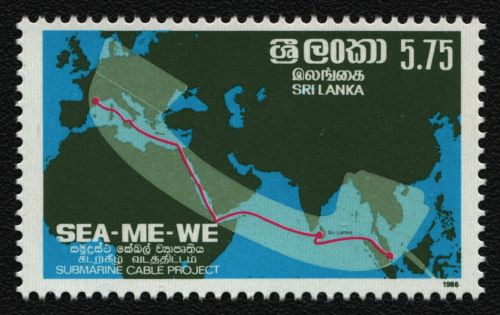 Sri Lanka 1986 - Mi-Nr. 760 ** - MNH - Unterwasserkabel