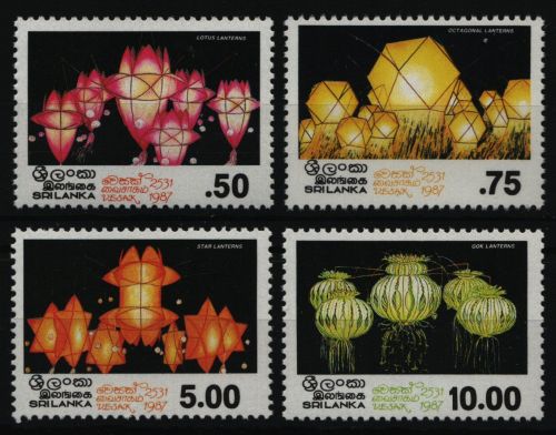 Sri Lanka 1987 - Mi-Nr. 784-787 ** - MNH - Vesak