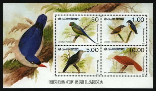 Sri Lanka 1987 - Mi-Nr. Block 34 ** - MNH - Vögel / Birds
