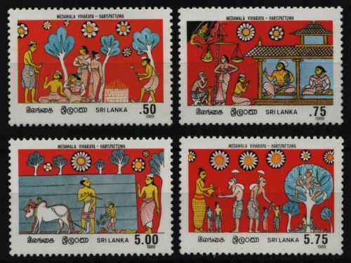 Sri Lanka 1989 - Mi-Nr. 856-859 ** - MNH - Vesak