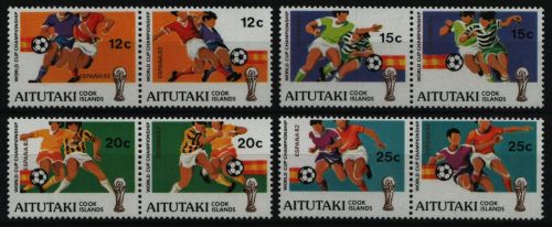 Aitutaki 1981 - Mi-Nr. 412-419 ** - MNH - Fußball / Soccer