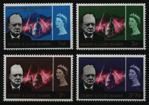 Gilbert und Ellice 1966 - Mi-Nr. 101-104 ** - MNH - Winston Churchill