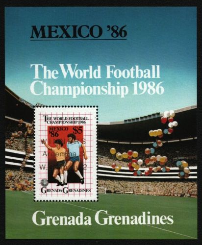 Grenada-Grenadinen 1986 - Mi-Nr. Block 113 ** - MNH - Fußball / Soccer