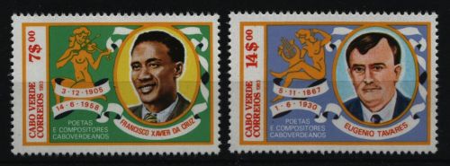 Kap Verde 1983 - Mi-Nr. 475-476 ** - MNH - Dichter und Komponisten