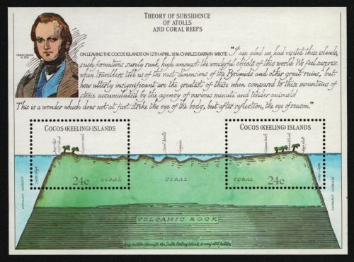 Kokos-Inseln 1981 - Mi-Nr. Block 1 ** - MNH - Charles Darwin