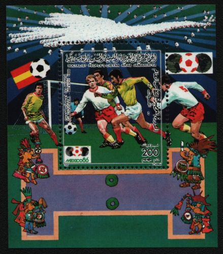 Libyen 1985 - Mi-Nr. Block 98 A ** - MNH - Fußball / Soccer
