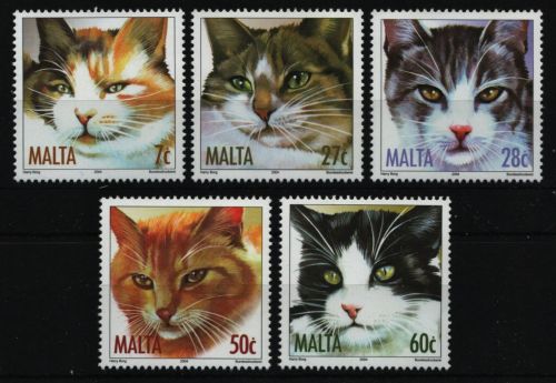 Malta 2004 - Mi-Nr. 1319-1323 ** - MNH - Katzen / Cats