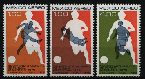 Mexiko 1978 - Mi-Nr. 1588-1590 ** - MNH - Fußball / Soccer