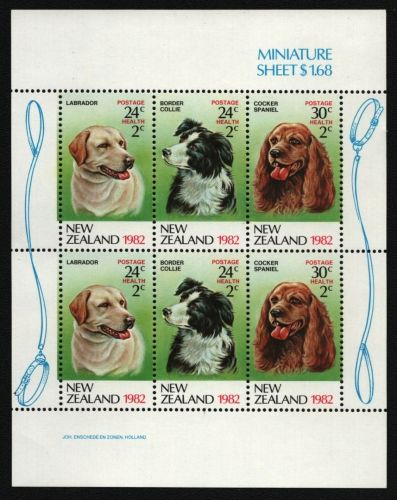 Neuseeland 1982 - Mi-Nr. 849-851 C ** - MNH - KLB - Hunde / Dogs