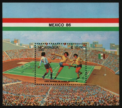 Nicaragua 1985 - Mi-Nr. Block 162 ** - MNH - Fußball / Soccer