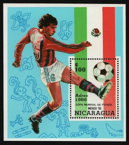 Nicaragua 1986 - Mi-Nr. Block 167 ** - MNH - Fußball / Soccer