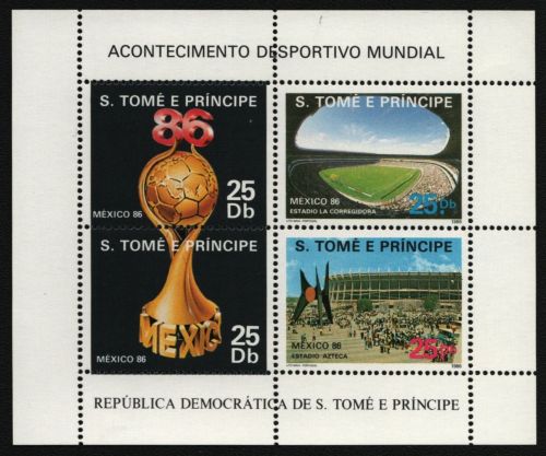 São Tomé & Príncipe 1986 - Mi-Nr. 959-962 ** - MNH - Fußball / Soccer
