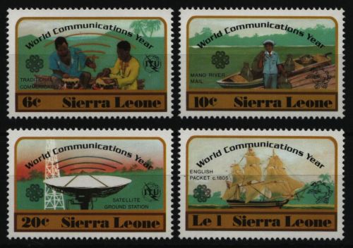 Sierra Leone 1983 - Mi-Nr. 718-721 ** - MNH - Weltkommunikationsjahr