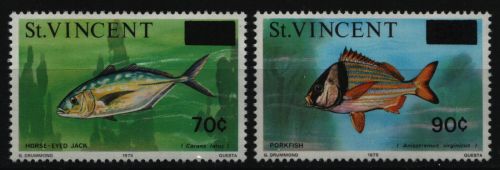 St. Vincent 1976 - Mi-Nr. 439-440 ** - MNH - Fische / Fish