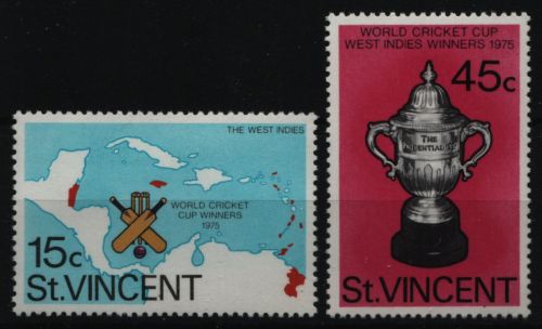 St. Vincent 1976 - Mi-Nr. 446-447 ** - MNH - Kricket