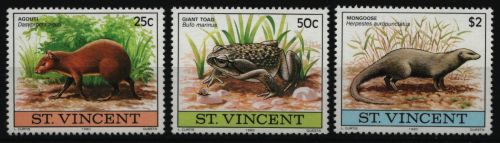 St. Vincent 1980 - Mi-Nr. 589-591 ** - MNH - Wildtiere / Wild animals