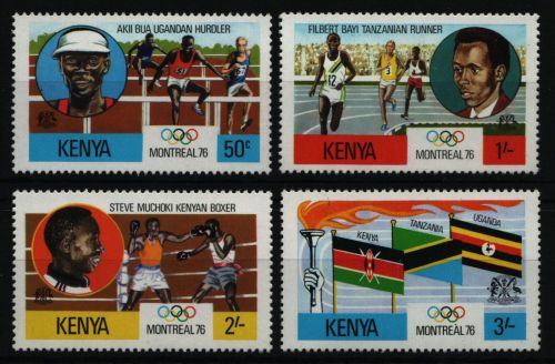 Kenia 1976 - Mi-Nr. 58-61 A ** - MNH - Olympia Montreal
