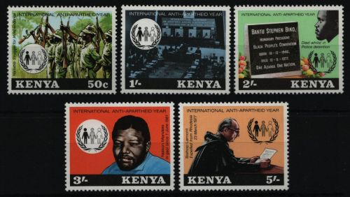 Kenia 1978 - Mi-Nr. 130-134 ** - MNH - Gegen Rassendiskriminierung