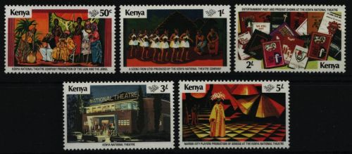 Kenia 1979 - Mi-Nr. 139-143 ** - MNH - Nationaltheater