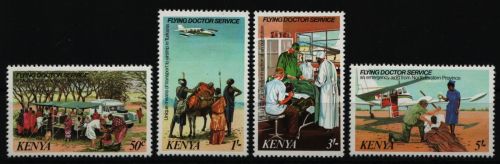 Kenia 1980 - Mi-Nr. 160-163 ** - MNH - Fliegende Ärzte