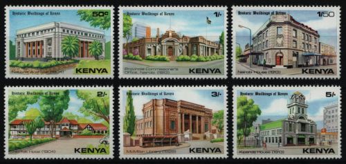 Kenia 1980 - Mi-Nr. 173-178 ** - MNH - Historische Gebäude