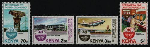 Kenia 1984 - Mi-Nr. 288-291 ** - MNH - Zivilluftfahrt