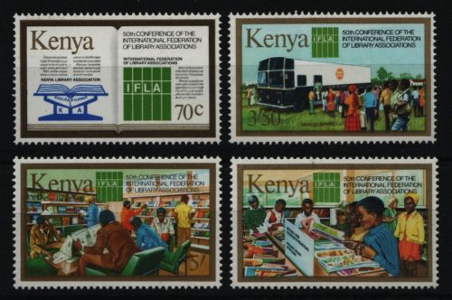 Kenia 1984 - Mi-Nr. 296-299 ** - MNH - Bibliothekenverband