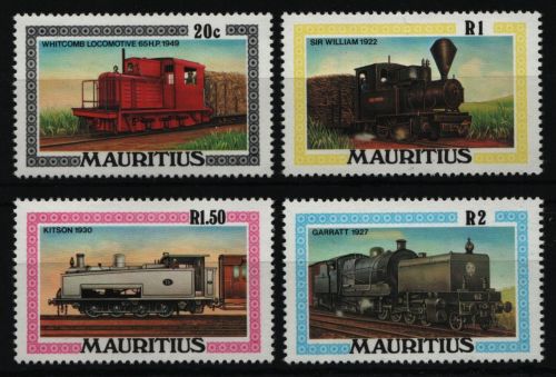 Mauritius 1979 - Mi-Nr. 470-473 ** - MNH - Lokomotiven / Locomotives