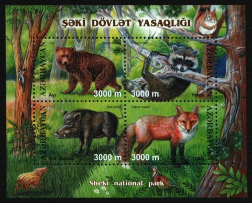 Aserbaidschan 2003 - Mi-Nr. Block 58 ** - MNH - Wildtiere / Wild animals