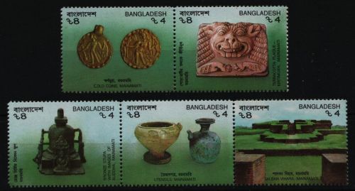 Bangladesch 1991 - Mi-Nr. 375-379 ** - MNH - Archäologische Funde