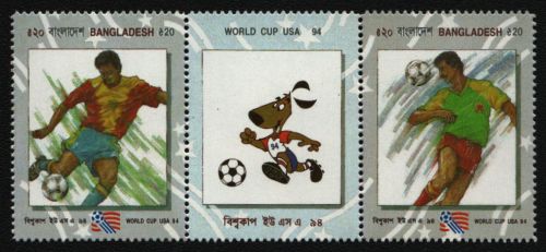 Bangladesch 1994 - Mi-Nr. 482-483 ** - MNH - Fußball / Soccer