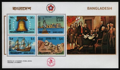 Bangladesch 1976 - Mi-Nr. Block 2 A ** - MNH - 200 Jahre USA
