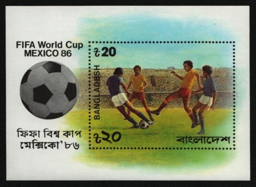 Bangladesch 1986 - Mi-Nr. Block 13 ** - MNH - Fußball / Soccer